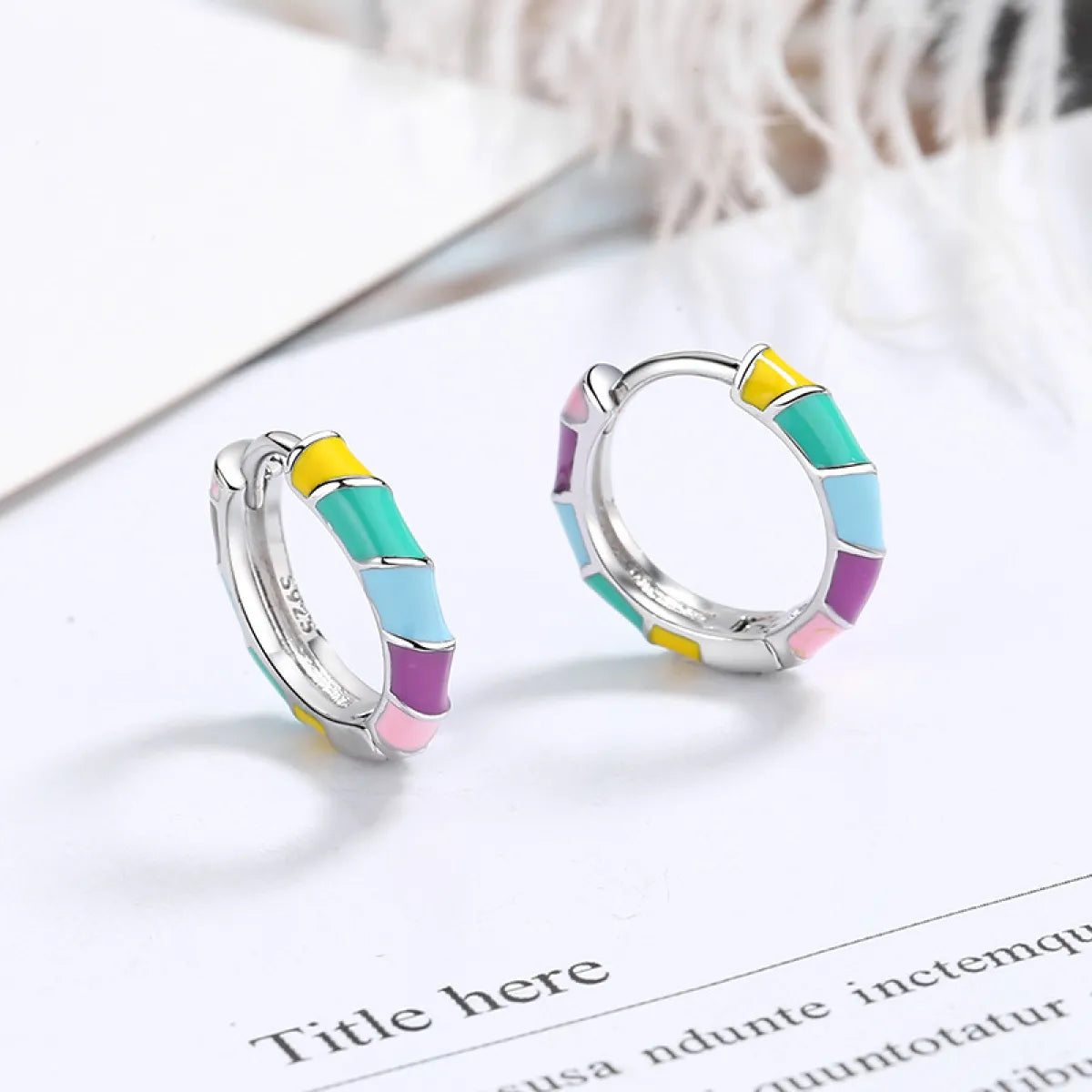 Colorful Oil Necklace Earrings Jewelry