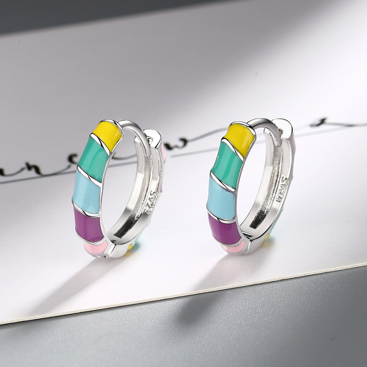 Colorful Oil Necklace Earrings Jewelry